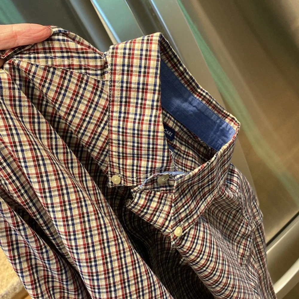 Chaps Long Sleeve Button Down Shirt Large Easy Care - Picture 12 of 13